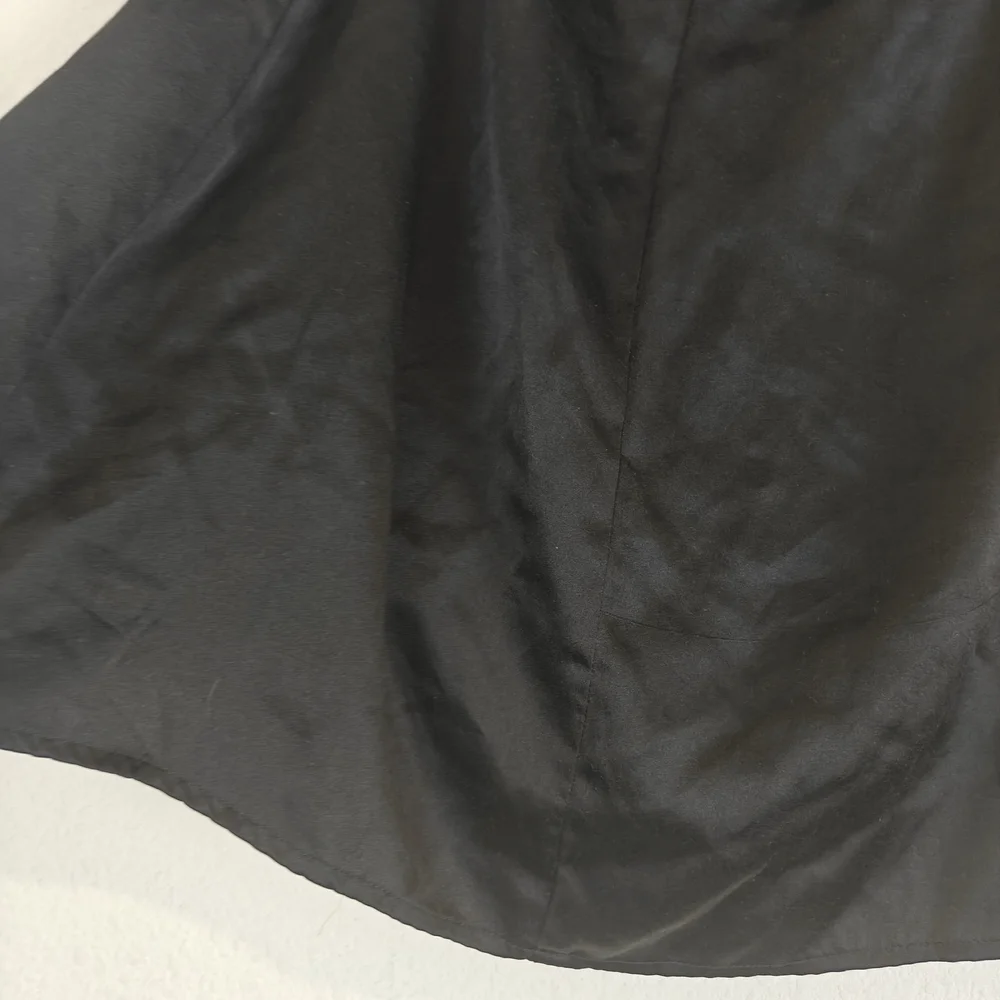 Reformation Black Silk Wrap Mini Skirt | 100% Silk | Chic Minimalist Staple Sz S - Picture 10 of 11